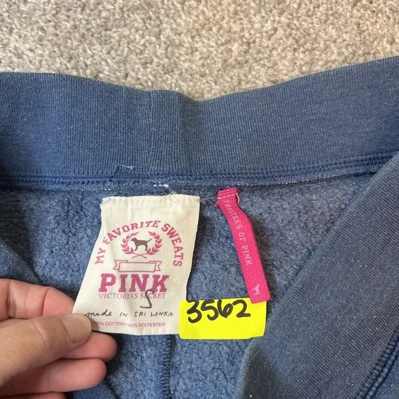 vtg y2k Victorias Secret Pink Sweatpants Womens Small Property Of Pink 98 Peace - Picture 14 of 16